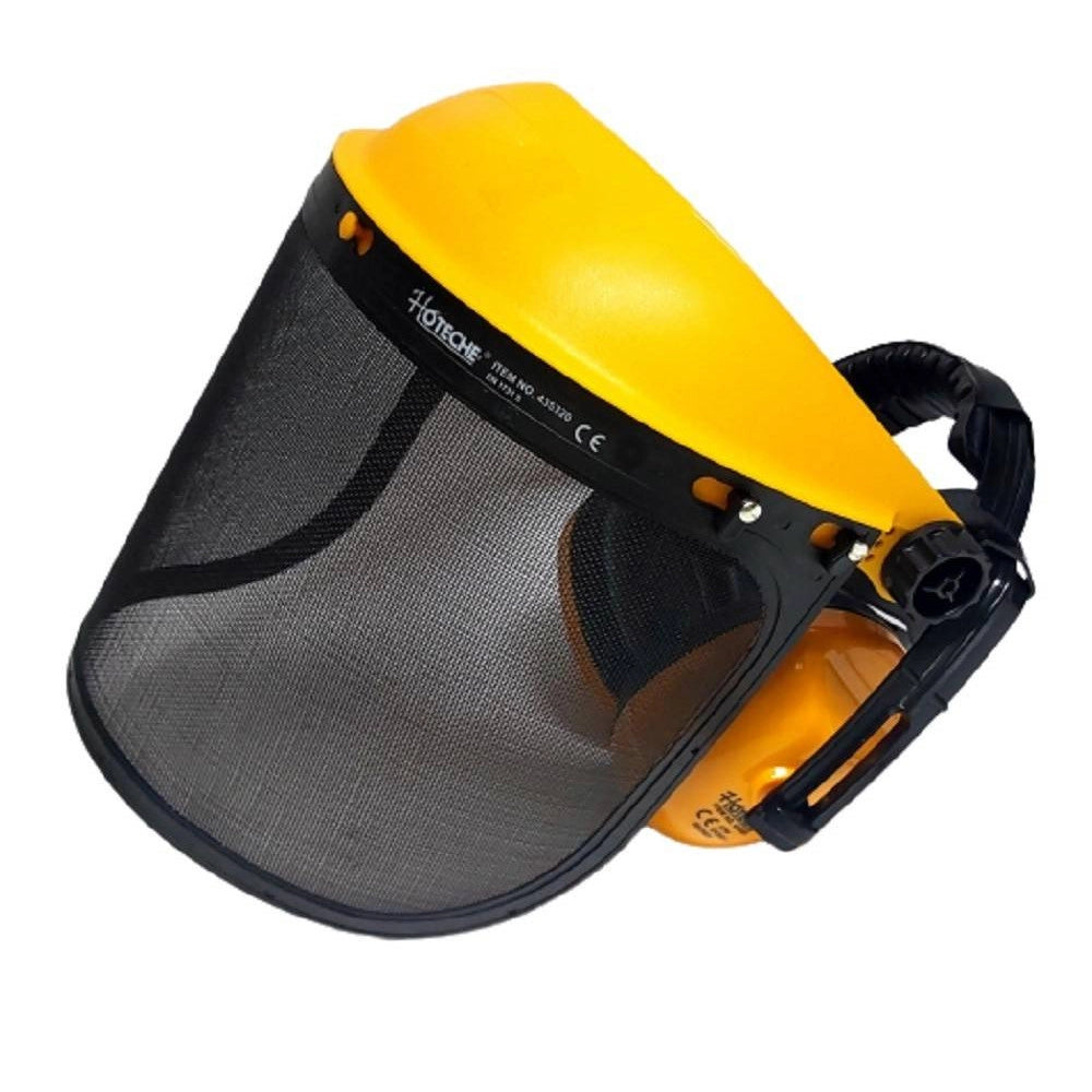 Trade Shop - Visiera Per Decespugliatore Cuffie Regolabile A Rete Protettiva Maschera 435320 -