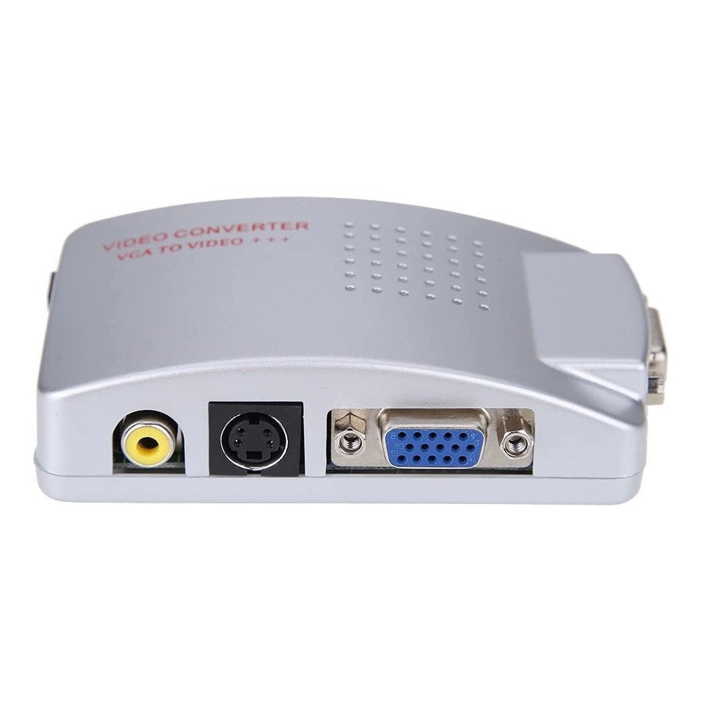 Trade Shop - Convertitore Adattatore Video Da Vga Femmina A Rca S-video Vga Femmina Qy-v01 -