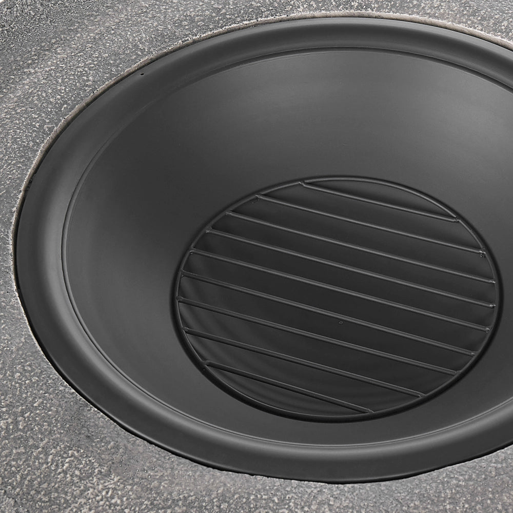 Riscaldatore per braciere grigio Nero copertura in rete rotonda per esterno