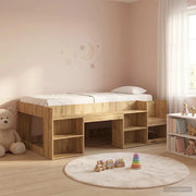 Telaio del letto con storage Rovere Artigianale 75 x 190 cm