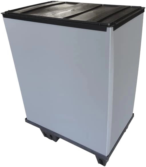 Mini Pallet in Polipropilene - Bancale da Esterno e Interno Pedana Incastrabile e Inforcabile su 4 Lati Made in Italy ?60x40x12 cm Carico statico 250 kg Carico dinamico 250 kg
