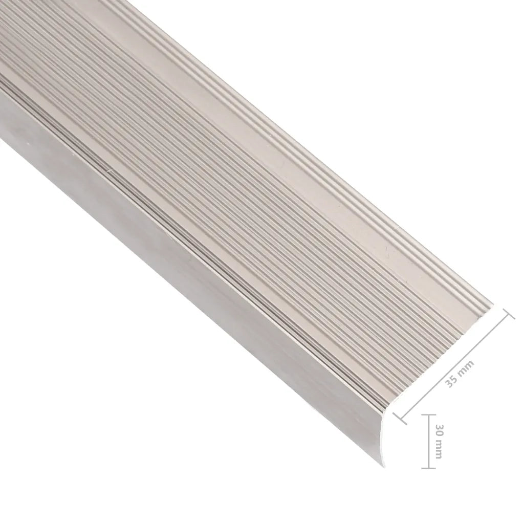 Profili a L per Gradini 5 pz in Alluminio 100 cm Champagne CFW5671300