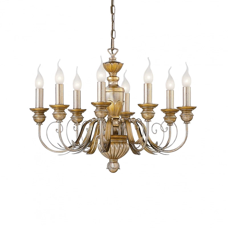 Lampada A Sospensione Firenze Sp8 Oro Ideal-Lux