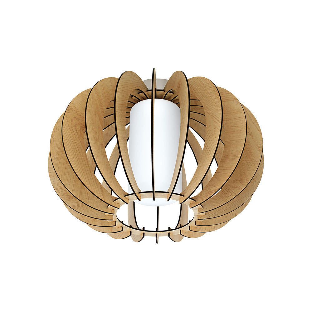 Plafoniera Industrial Stellato 1 Luce Acciaio Grigio E Nichel Opaco