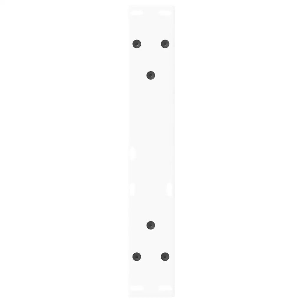 Gambe per Tavolino da Caffè a Forma di V 2 pz Bianche 30x(30-31,3) cm Acciaio 4012521