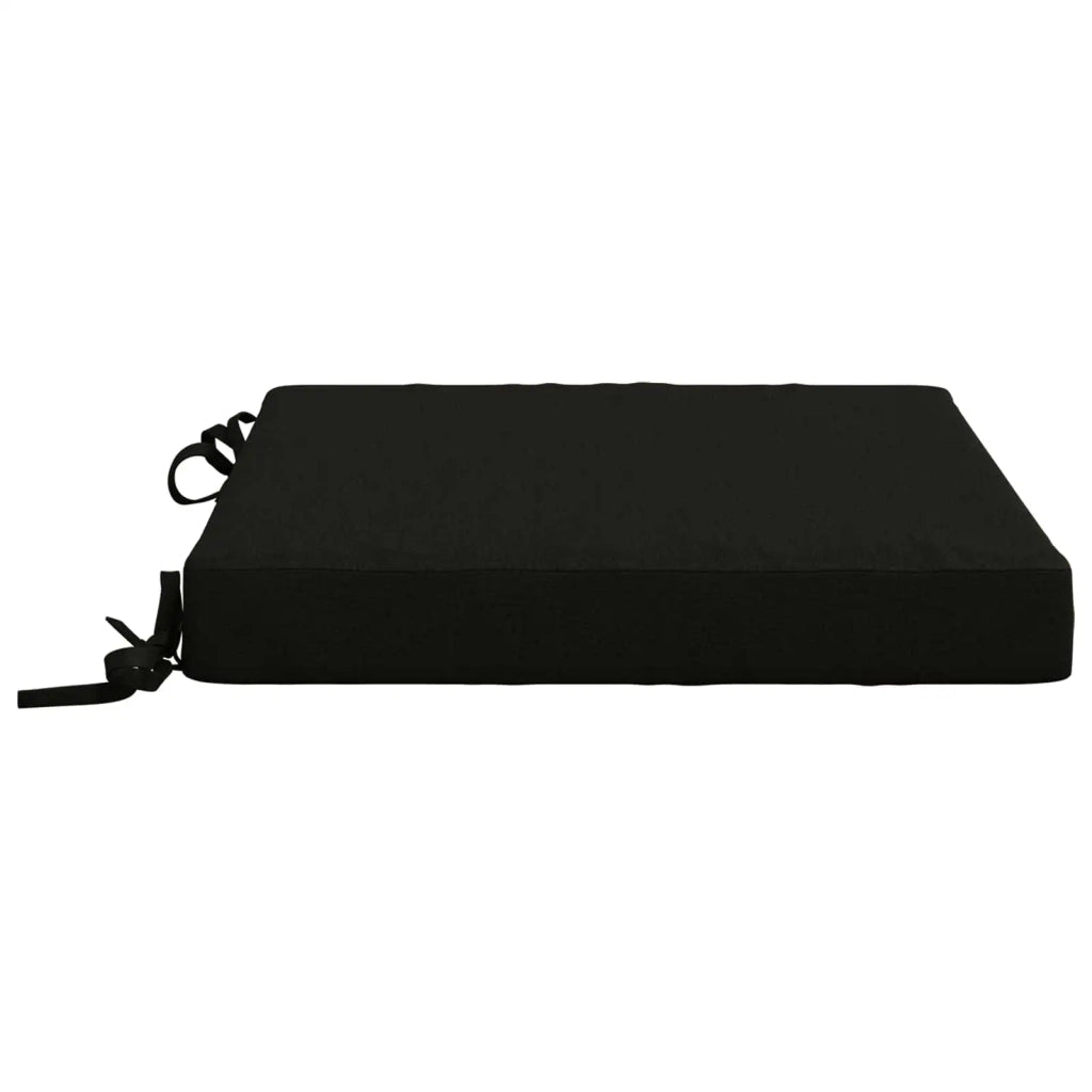 Cuscini per Sedia in 4 Pezzi SOEST 4 pz 100% Poliestere Nero 944389