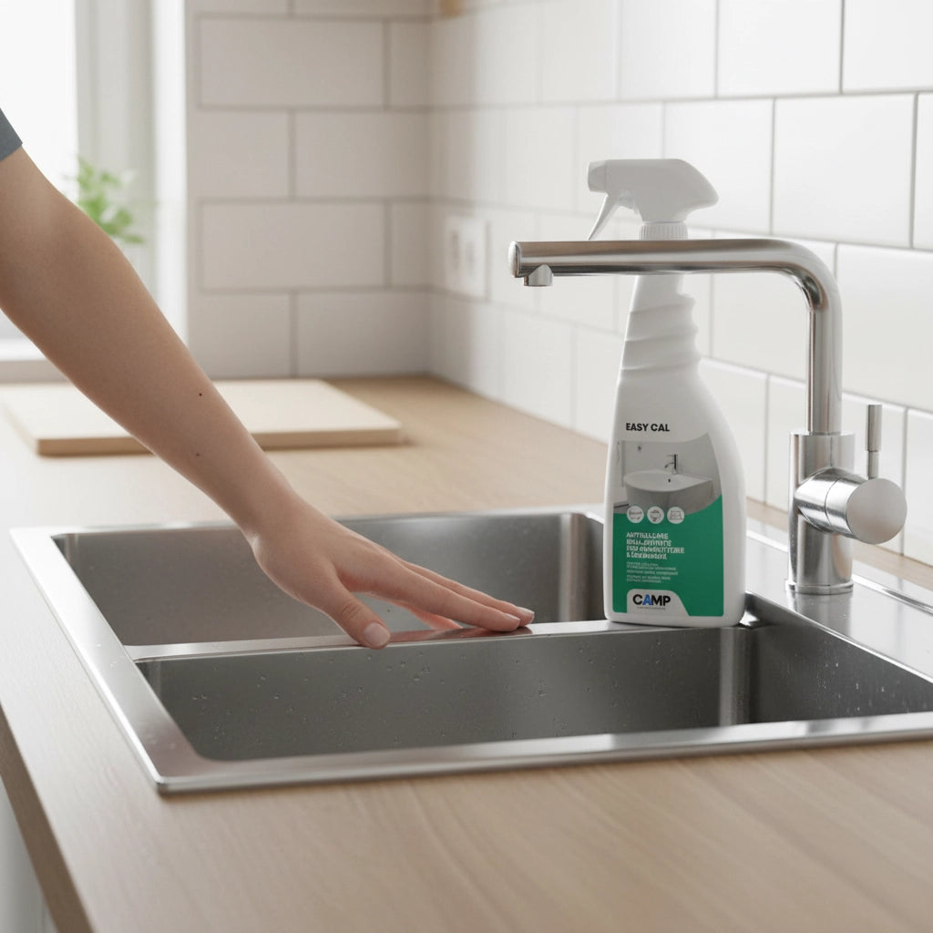 Kit 6 easy cal da 750 ml spray anticalcare brillantante antigoccia