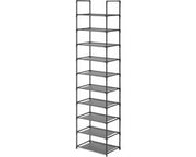 Organizzatore per Scarpe in Plastica a Parete Verticale 10 Livelli 33 x 33 x 173 cm.