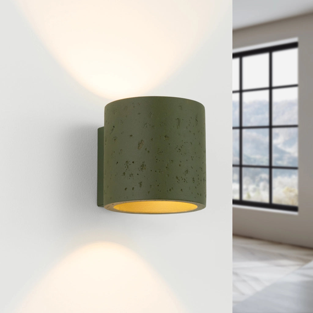 Lampada da parete ORBIS cemento verde oliva
