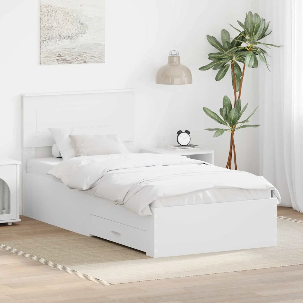 Struttura del letto Bianco 90 x 190 cm Legno multistrato 3408308