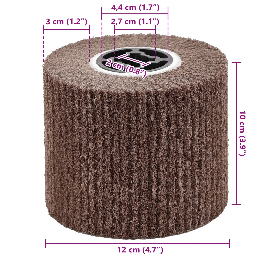 Rulli di Carteggiatura 3 pz 320 Grit Fibre Sintetiche