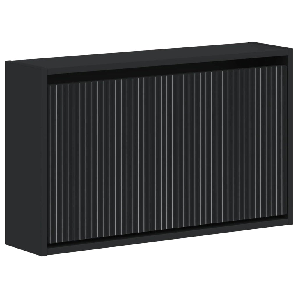 Mobiletto per Scarpe da Muro ARNHEM 71 x 17 x 43 cm Nero 896626