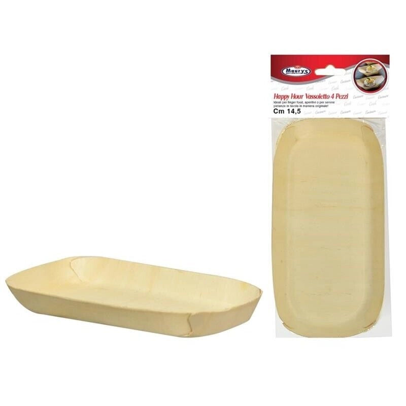 MAURY'S HAPPY HOUR VASSOIETTO 14,5CM BAMBOO 4PZ