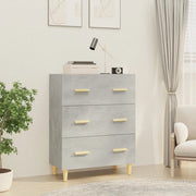 Credenza-Buffet-Armadio da cucina Grigio Cemento 70x34x90 cm in Legno Multistrato 858468