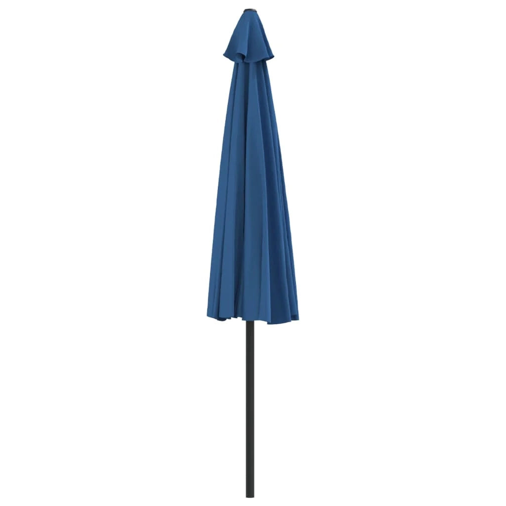 Ombrellone da balcone con palo in alluminio 300 x 150 x 253 cm mezzo blu 02_0008301