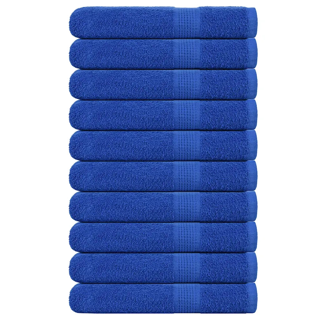 Asciugamani per Sauna 10pz Blu 80x200cm 360g/mÂ² 100% Cotone