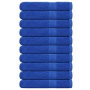 Asciugamani per Sauna 10pz Blu 80x200cm 360g/mÂ² 100% Cotone