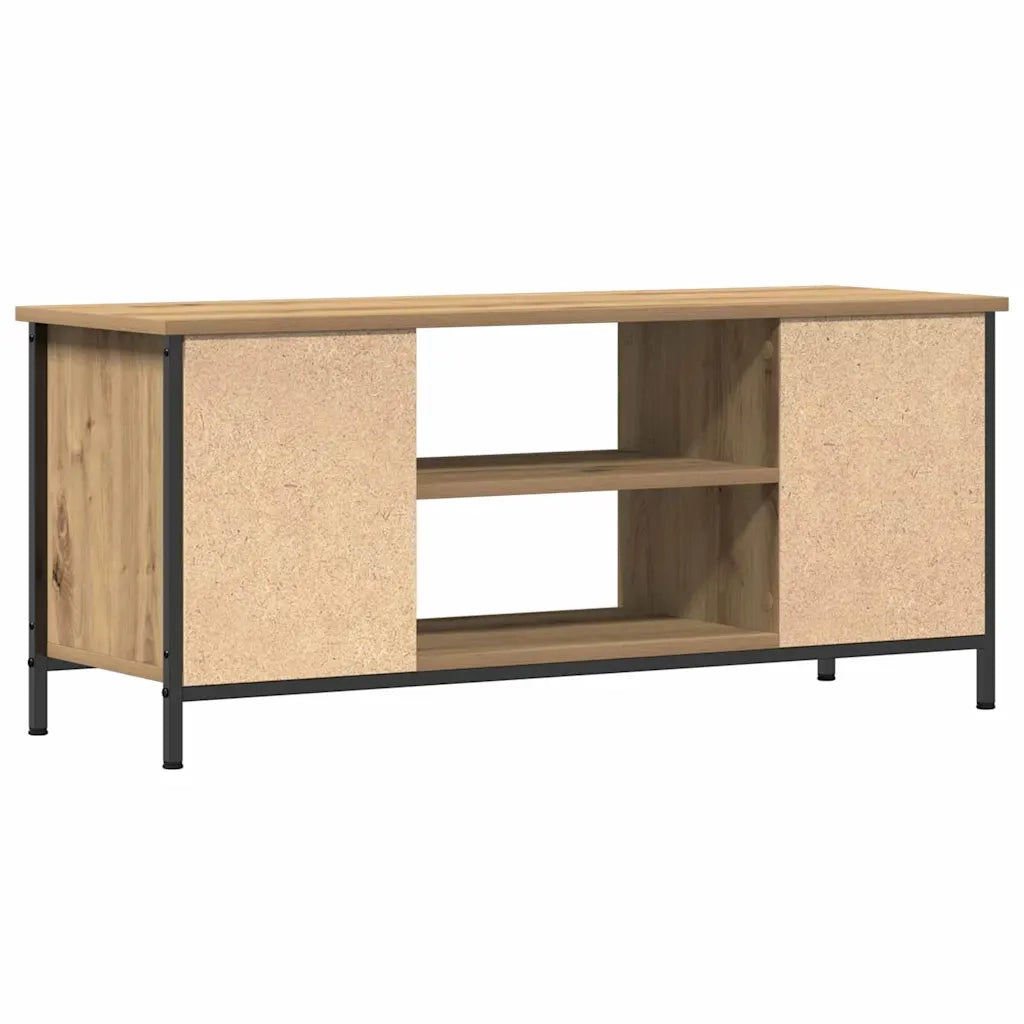 Mobile TV-Credenza per TV-Console TV Rovere artigianale 102 x 35 x 45 cm Legno multistrato 832049