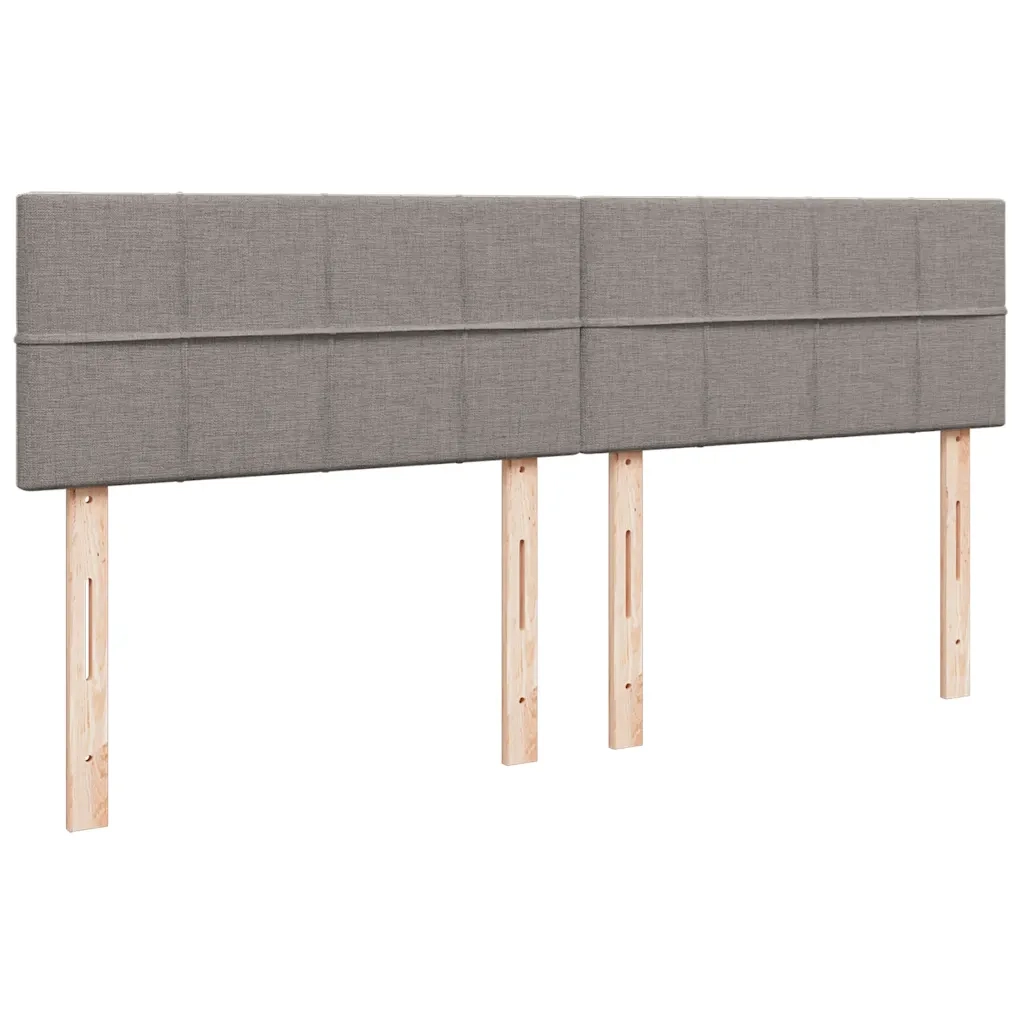 Giroletto a Molle con Materasso Tortora 200x200 cm in Tessuto 3286791