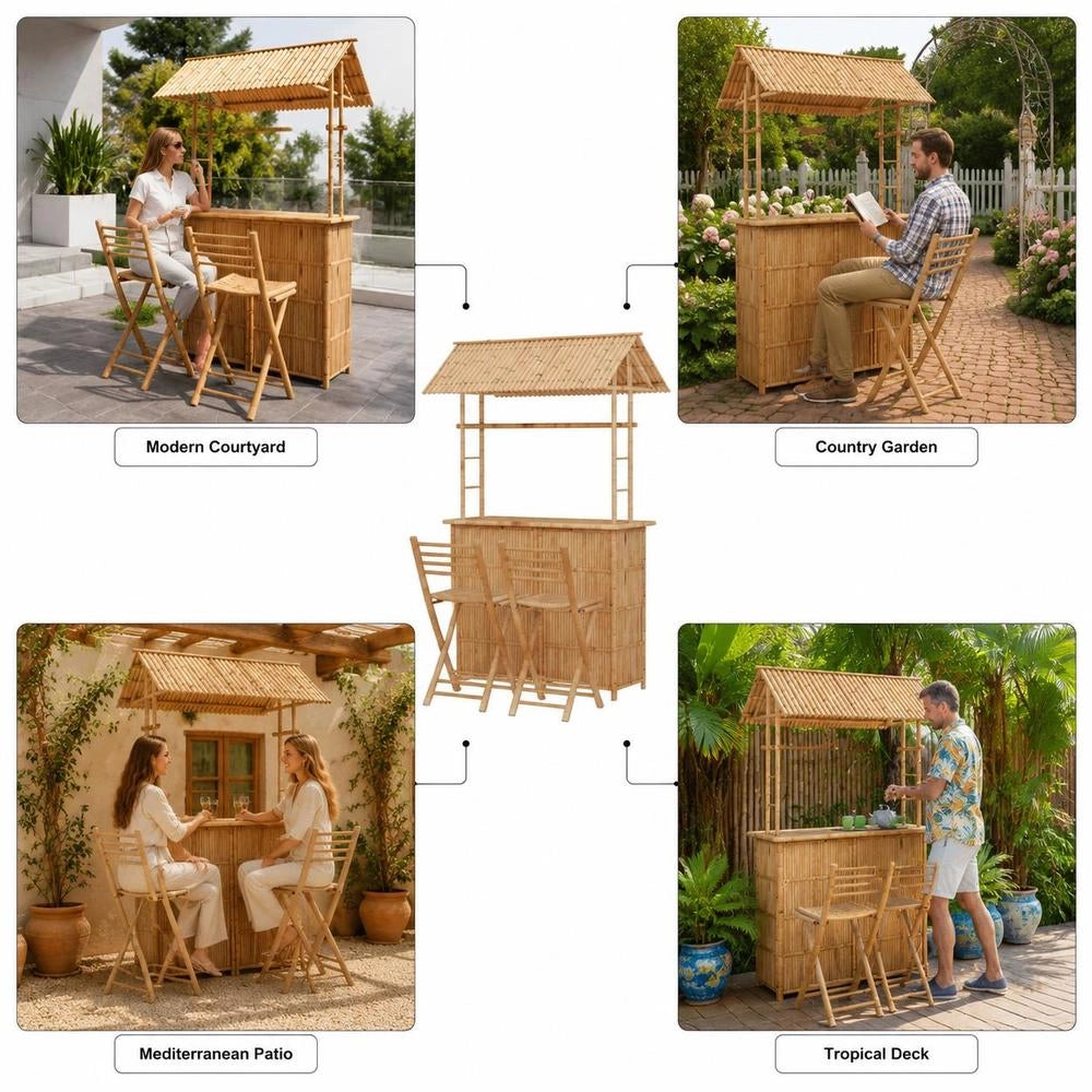 3-piece Bamboo Bar Set