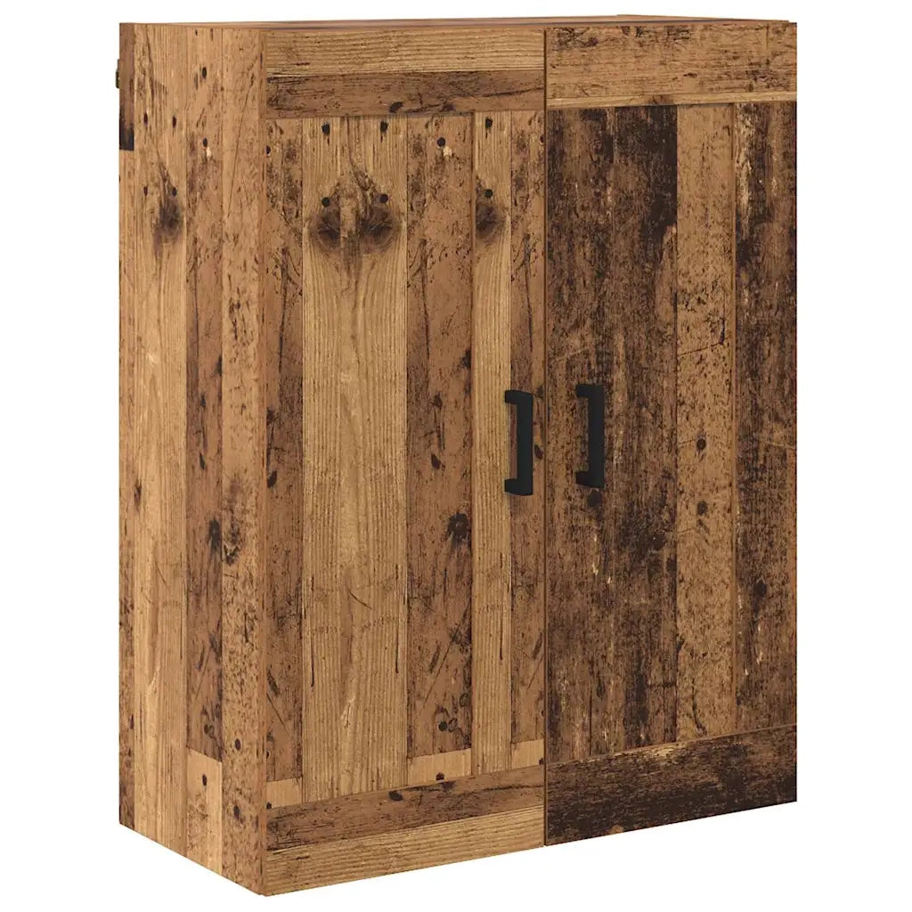 Credenza con cassetto 2 pz-Set di 2 Buffet-Armadio da cucina Legno vecchio Legno multistrato 131489