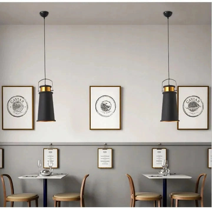 Lampada Da Soffitto Asti B Nero/oro