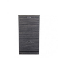 Scarpiera Vicky 60x24x115 h cm in Legno Grigio Scuro