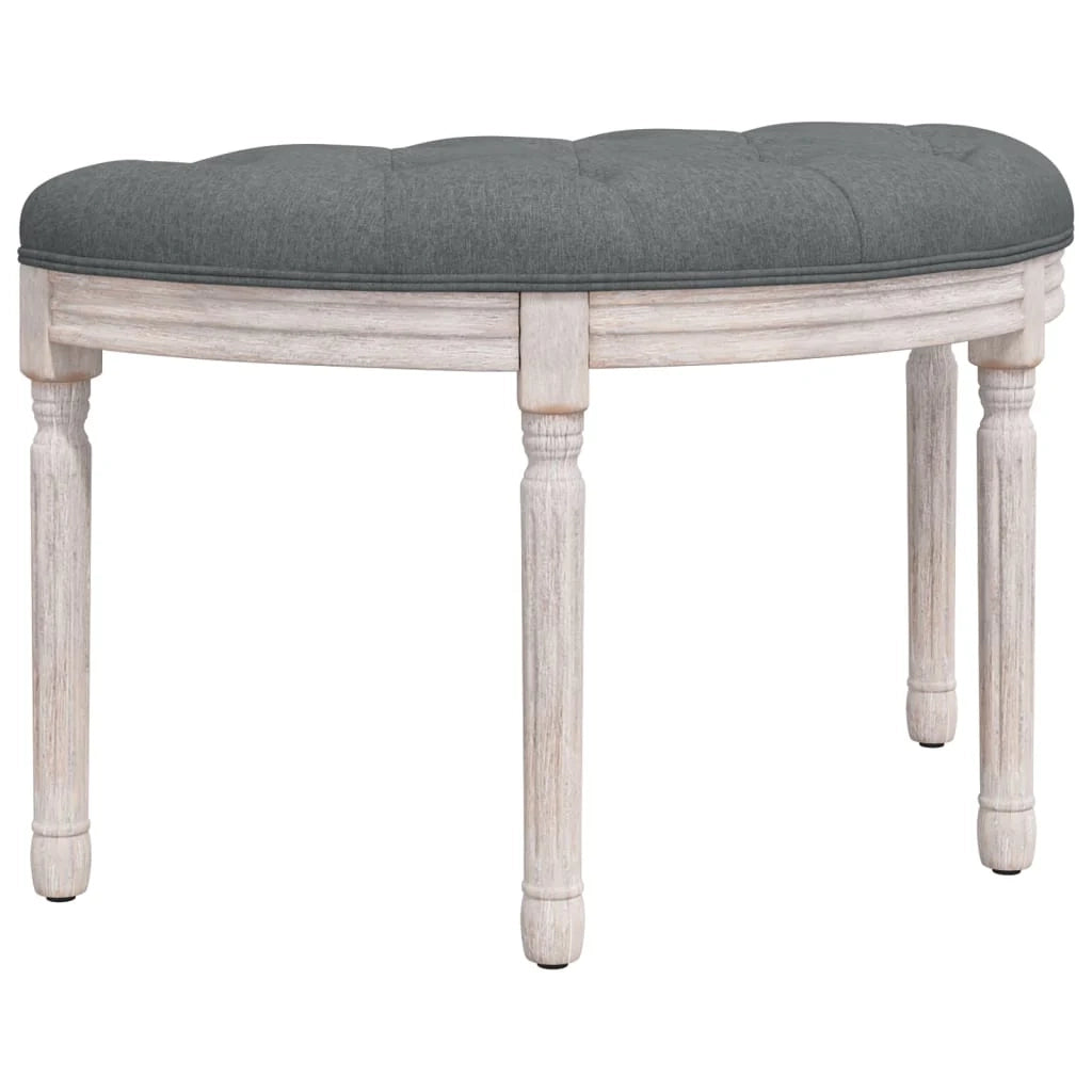 Panca mobile per camera da letto 81,5 x 41 x 49 cm tessuto grigio scuro 02_0010660