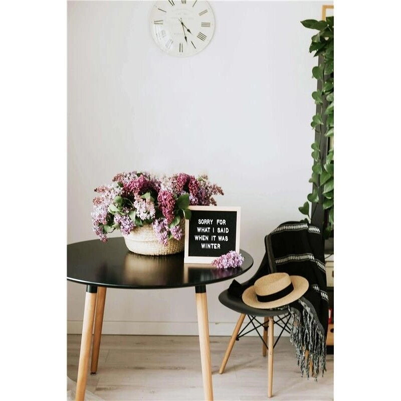 TAVOLO LIONE TONDO 80 X H75 CM IN COLORE NERO