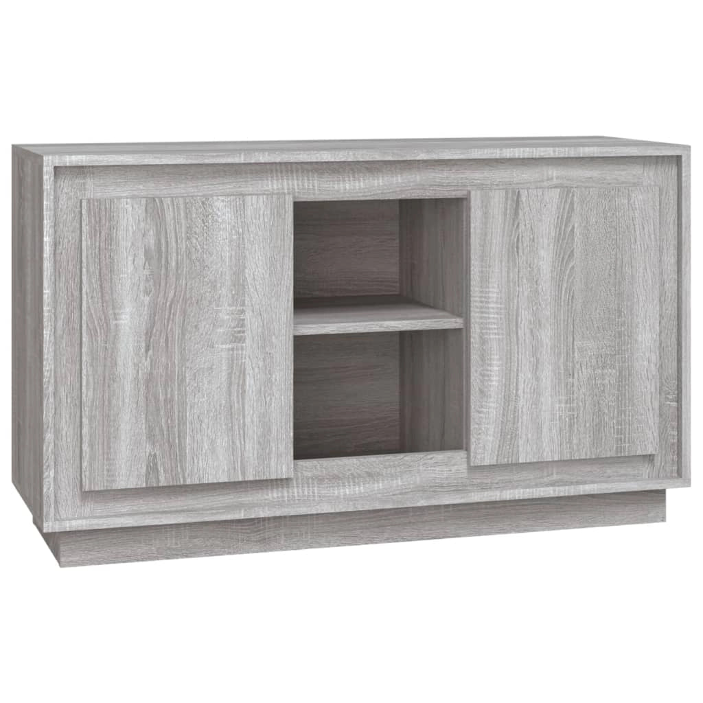Buffet credenza cassettiera armadio mobile contenitore organizer cucina soggiorno rovere Sonoma 102 x 35 x 60 cm legno ingegnerizzato grigio 02_0036270