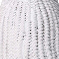 Portacandele resina nappina bianco cm Ø14xh25,6