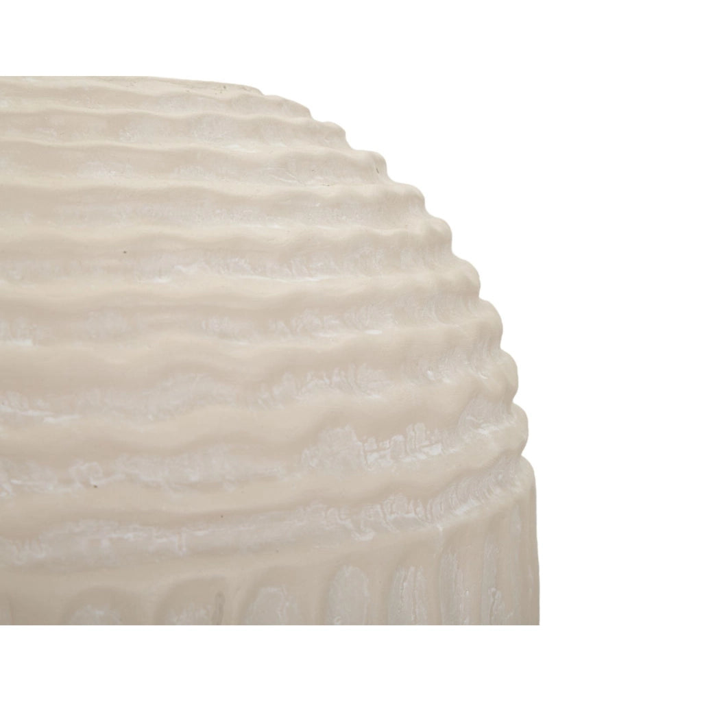 Vaso Decorativo VKH818, Beige, Poliresina, 30x30x38,5 cm