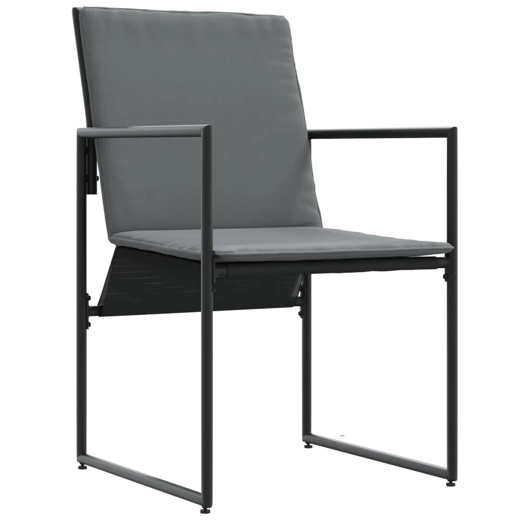 Set da Pranzo per Giardino 9 pcs Nero e antracite 3448906