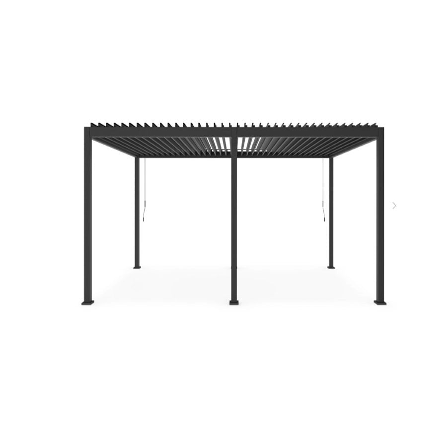 PERGOLA IN ALLUMINIO VERNICIATO A POLVERE(POLIESTERE) ANTRACITE 3.6X6.0X2.50H CM