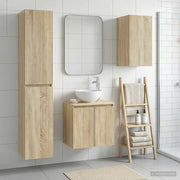 Set di mobili per il bagno 3 pz Rovere Sonoma 3406065