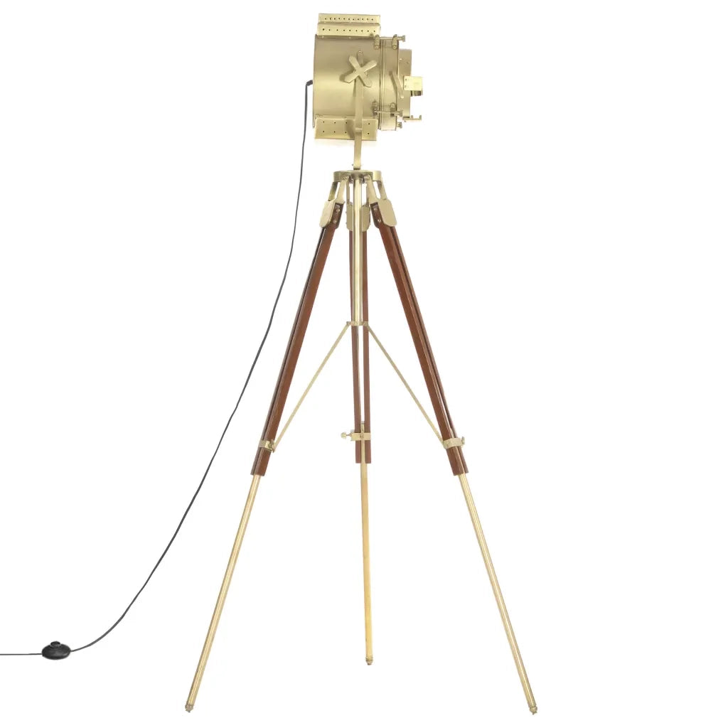 Lampada a Treppiede a Pavimento Legno Massello di Mango 193 cm cod mxl 72605