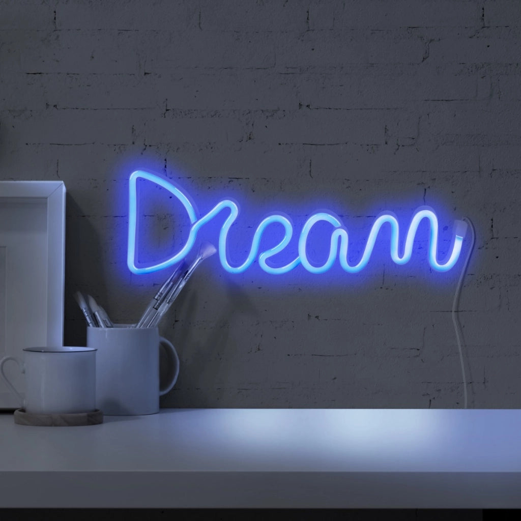 Applique neon LED Dream blu 3W USB/batterie Polux bimbi