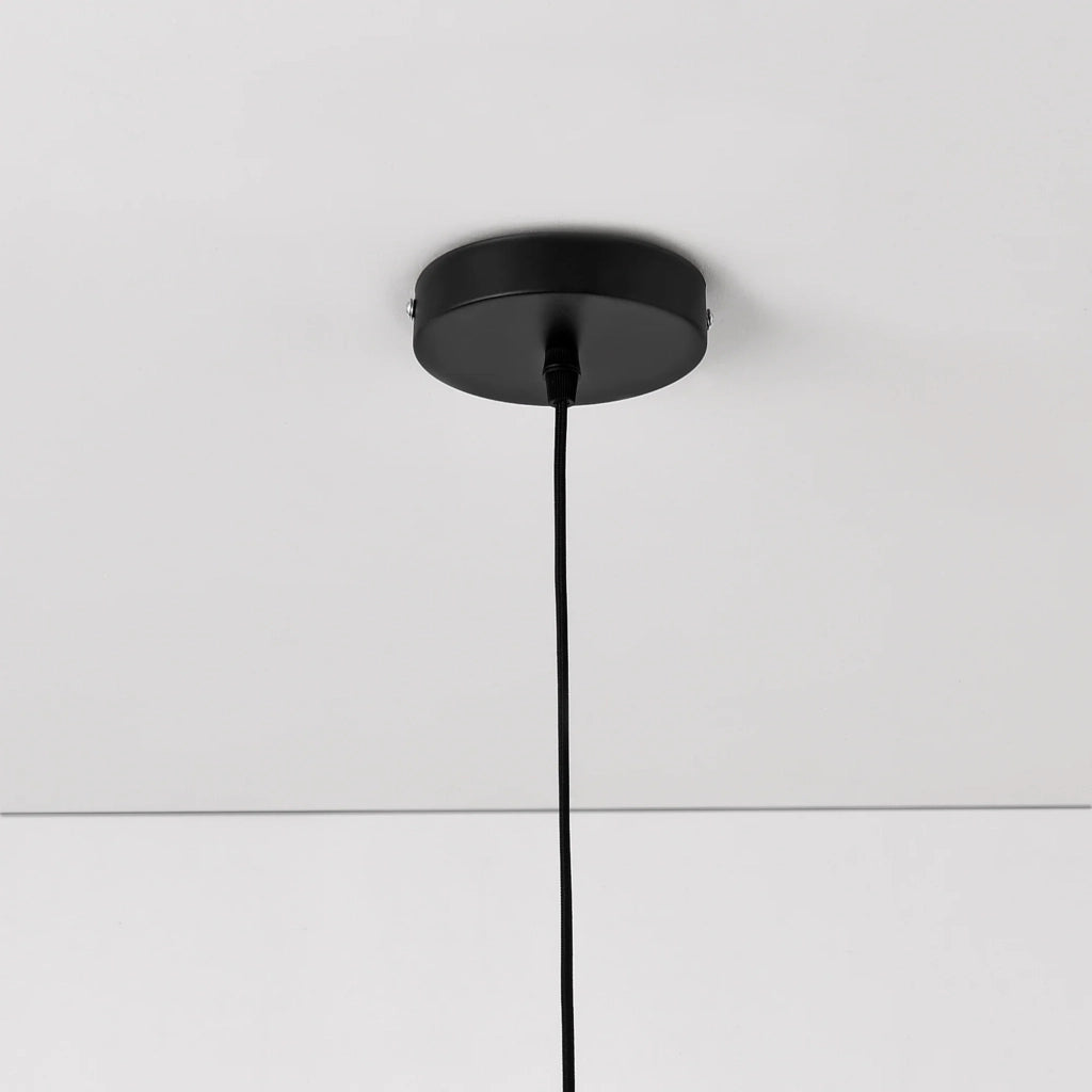 Lampada a sospensione moderna lampada a sospensione di design attacco E27 60W metallo e tessuto diametro 30cm nero e oro 03_0005261