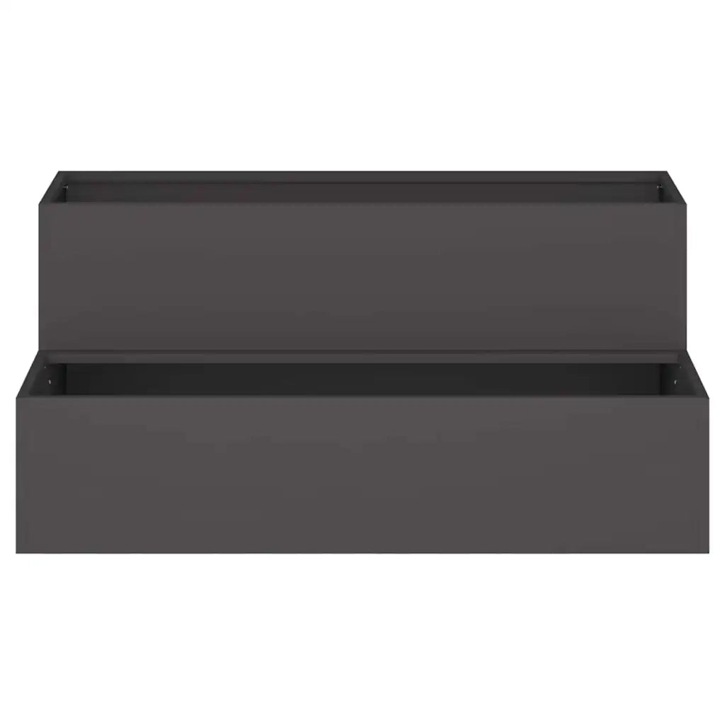 Fioriere | Cassetta per fiori | Vaso da giardino Nero 100 x 60 x 45 cm