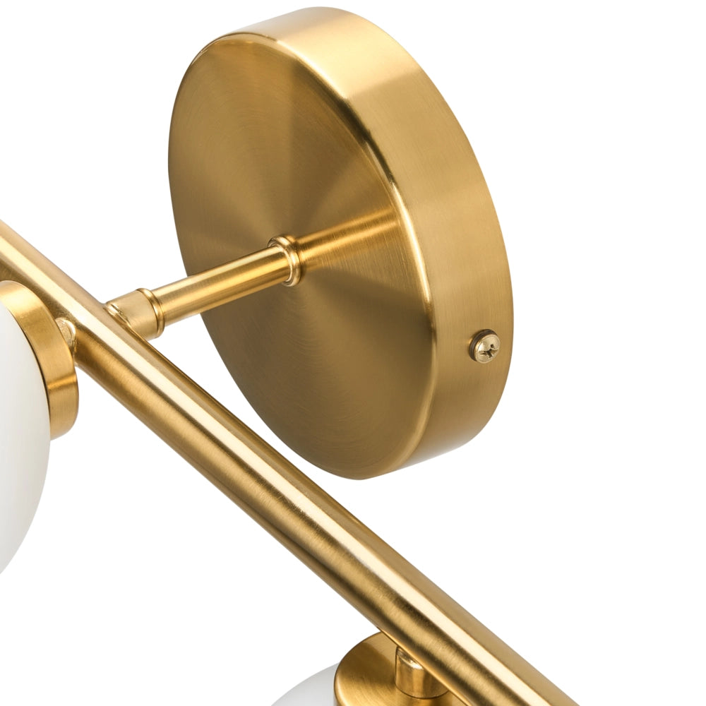 Lampada da parete in metallo per soggiorno in stile moderno a 5 luci dorate glamour soggiorno