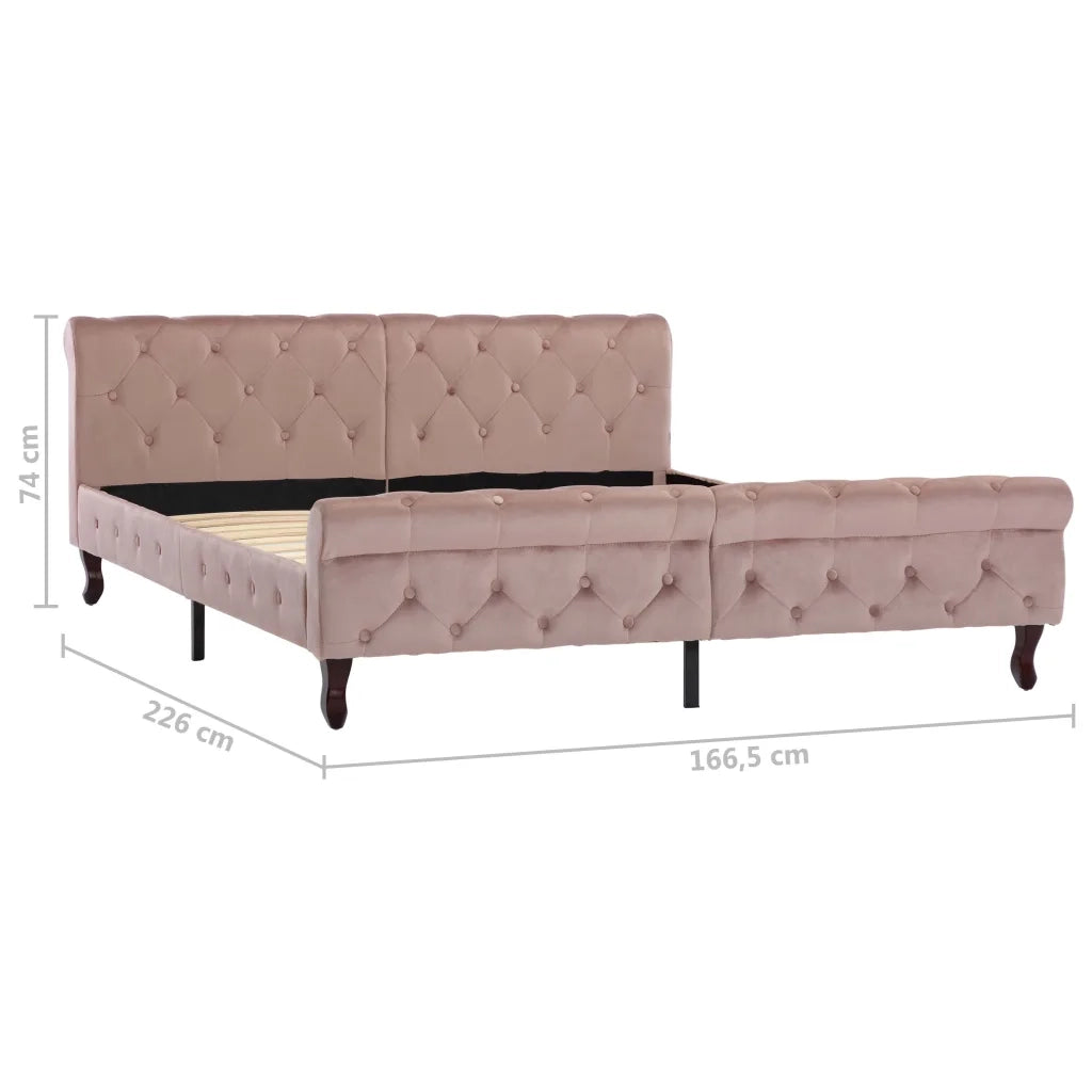 Giroletto Rosa in Velluto 160x200 cm 288568