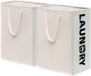 Wascanna, set di asciugamani, asciugamani, asciugamani pieghevoli, asciugamani per vasca, 75L, bianco