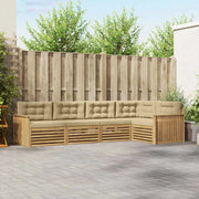 Set di divani da esterno 5 pcs Bianco e Beige 3390483