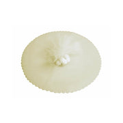Trade Shop - 50 Veli Tulle Per Bomboniere Tondo Organza Matrimoni Battesimi Lauree Confetti - Beige