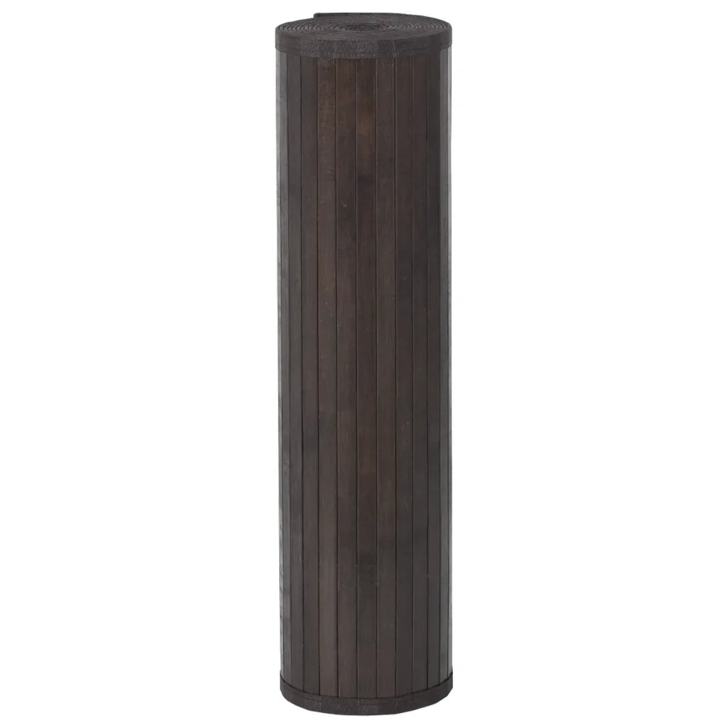 Tappeto Rettangolare Marrone Scuro 80x300 cm in BambÃ¹