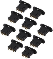 Connettori 8-pini - Alta Qualità - Nero - Prestazioni di Contatto affidabili - Ideali per batterie RC - 10 Paia