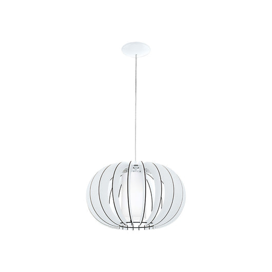 Lampadario Industrial Stellato 2 Piccolo 1 Luce Acciaio Bianco