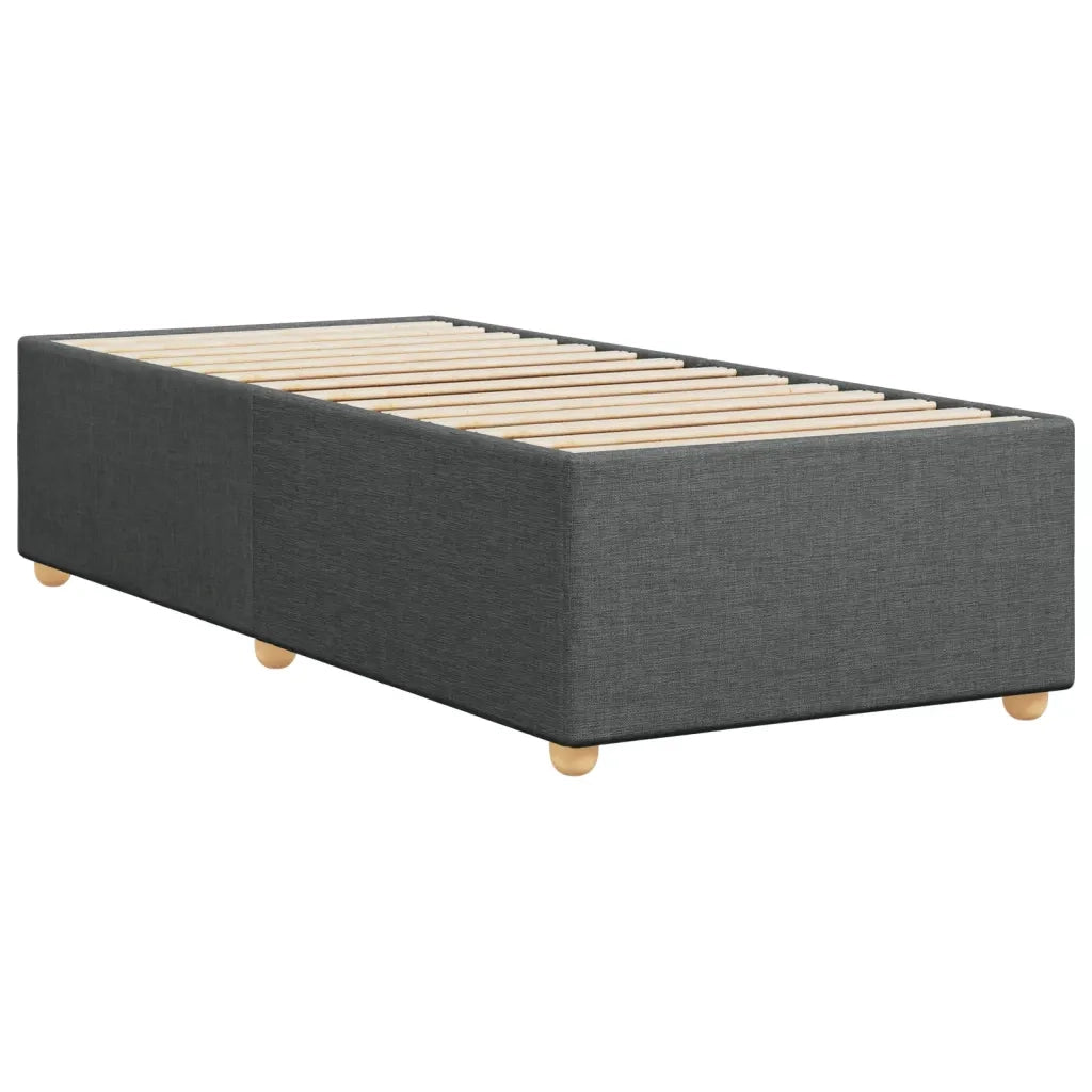 Giroletto senza Materasso Grigio Scuro 90x200 cm Tessuto