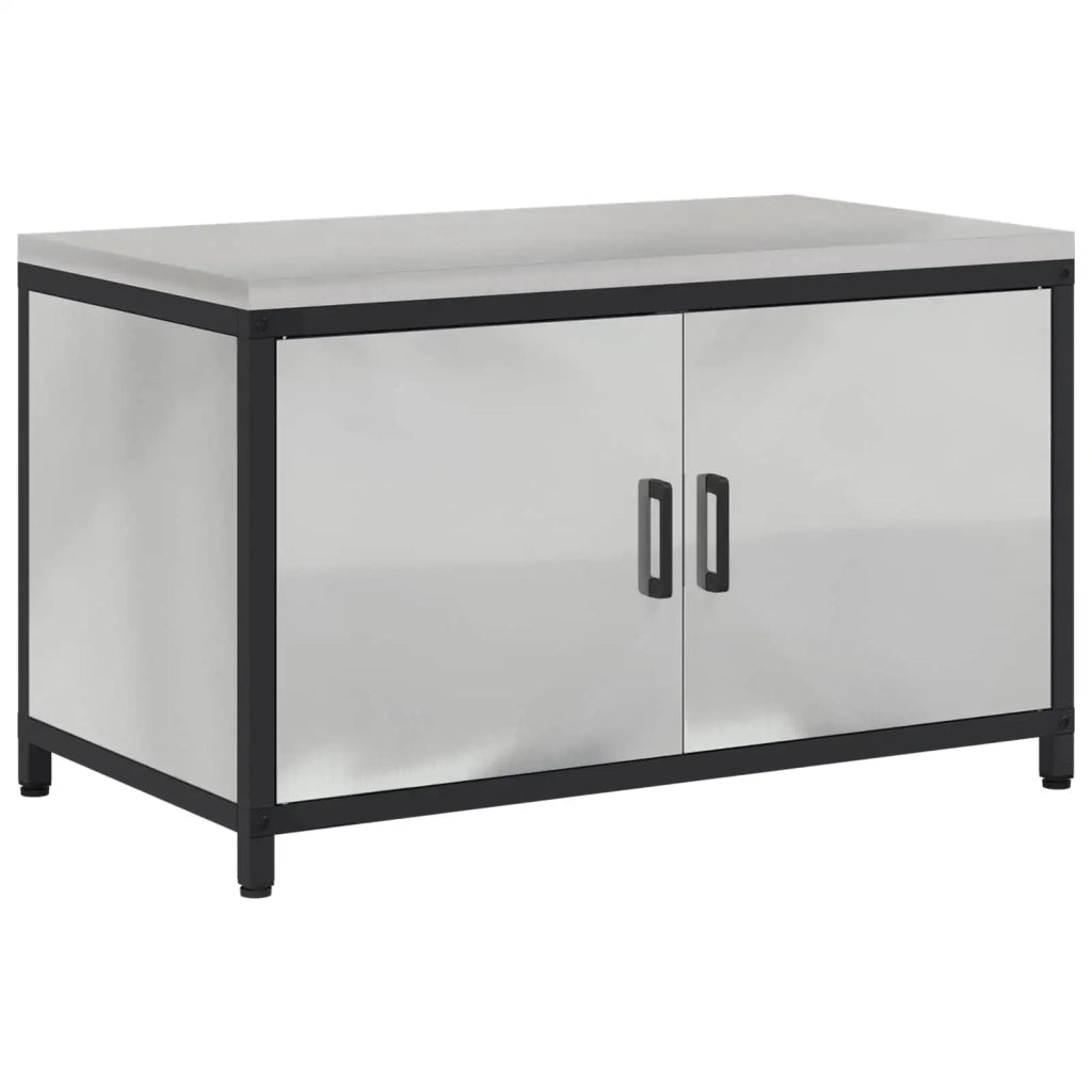 Stoccaggio in cucina con porta Argento 90 x 50 x 53 cm Acciaio 875001