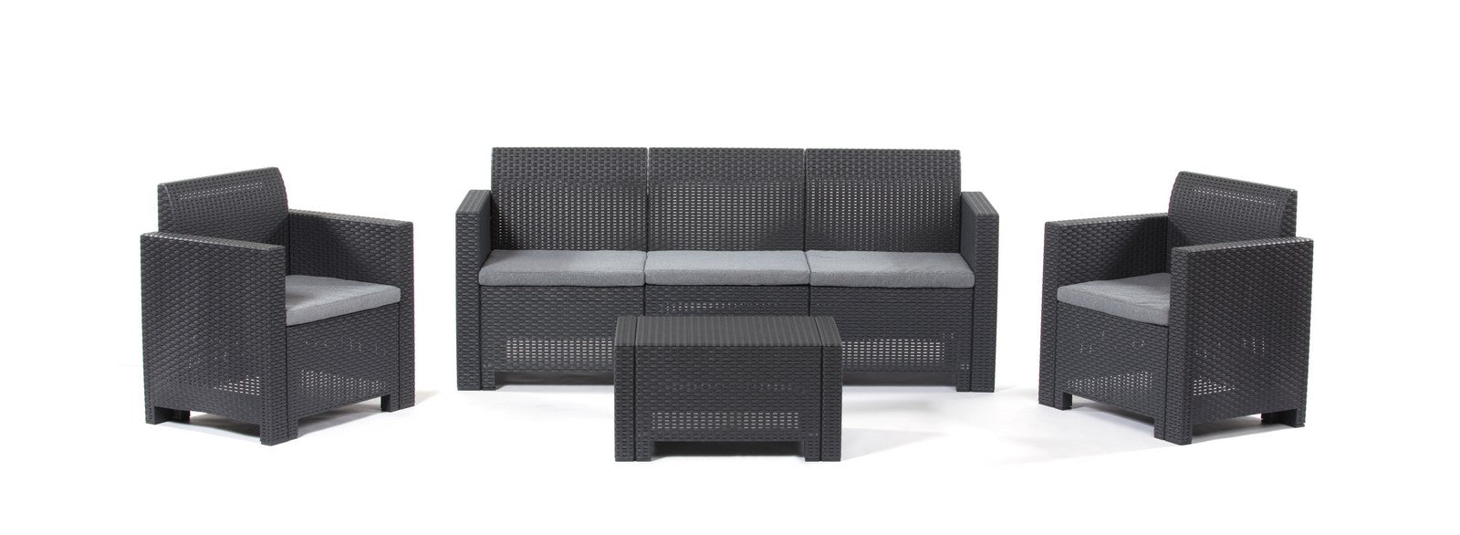 salotto resina 4 pz. con cuscininebraska 3ant. cod:ferx.95616